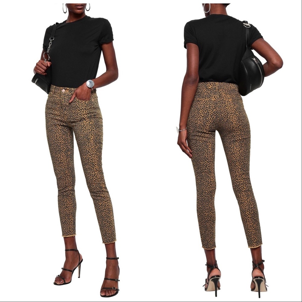 Current/Elliot high waist stiletto animal print